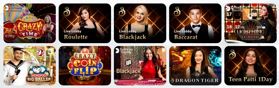 Live casino games BETSTAR EXCHANGE CASINO