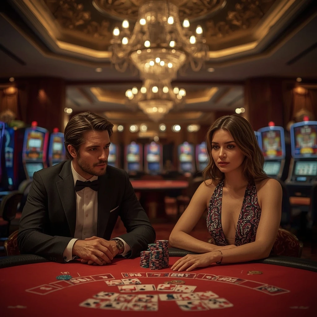 Two poker players at Betstar Exchange Casino in India